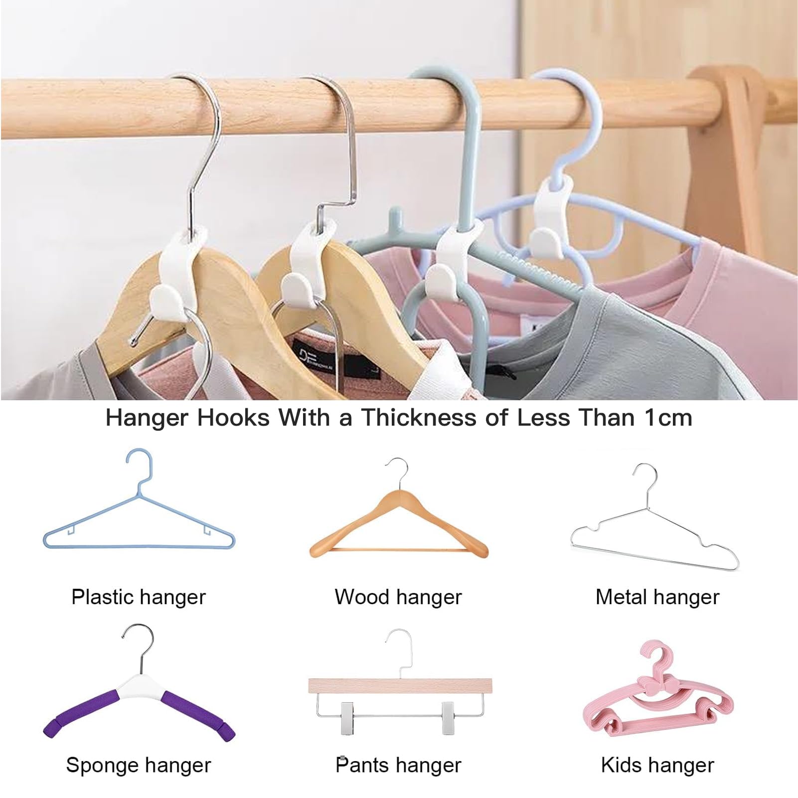 Clothes Hanger Connector Hooks, Plastic Hooks Cascading Hanger Hooks Hanger Extender Clips for Heavy Duty Hangers Space Saving and Clothes Closet Wardrobe Organizer - Blend Color wood drying tools Hanging Wooden Clothes Hanger Connector Hooks, Plastic Hooks Cascading Hanger Hooks Hanger Extender Clips for Heavy Duty Hangers Space Saving and Clothes Closet Wardrobe Organizer - Blend Color wood drying tools Hanging Wooden