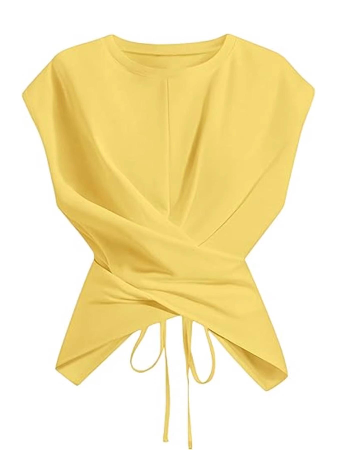 Women's Solid Color Basic Casual Knitted Vest Top, Sleeveless Pullover, Slim-Fitting, Comfortable and Stylish, Perfect for Spring & Fall