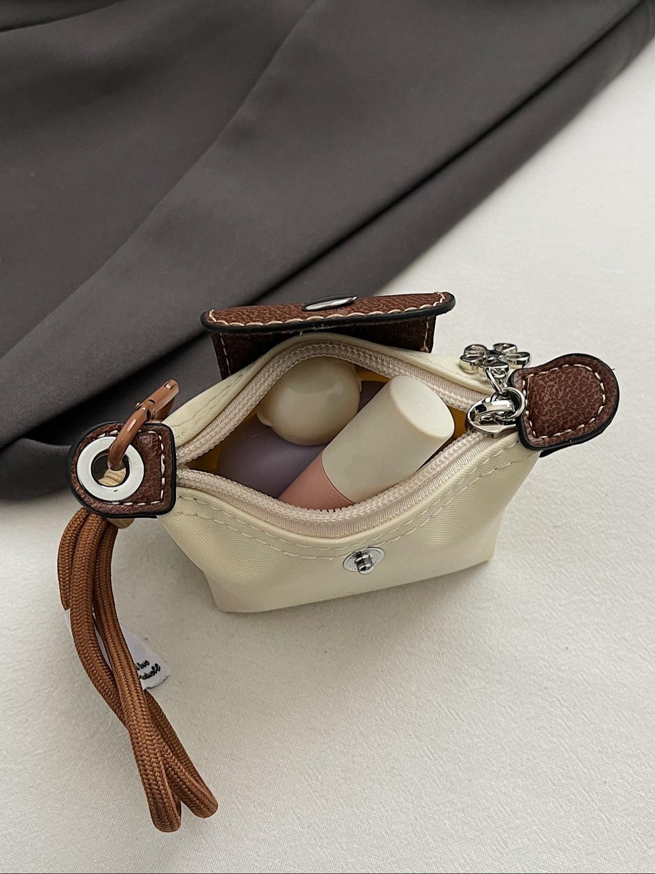 Women's Small Wallet with Detachable Nylon Wristband Coin Purse, Dual Pouch Wristlet, Zipper Closure, Decorative Bag, Christmas Gift for Young Girls, Gifts For Women