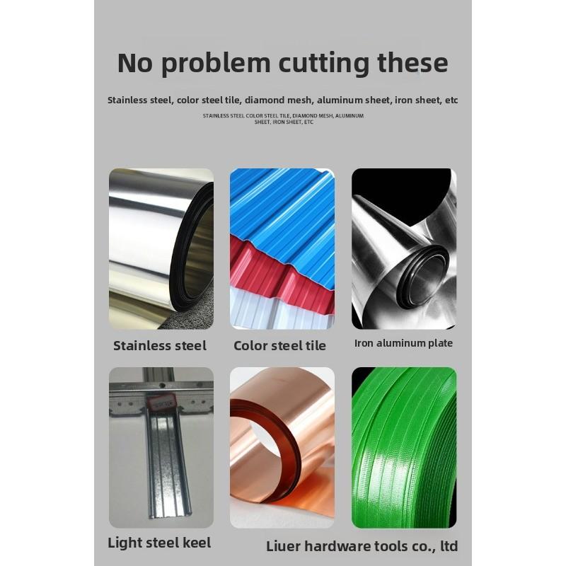 Aircraft Grade Scissors, Chrome Vanadium Alloy Steel, Ergonomic Design, Industrial-Grade Iron Sheet Cutter, Multi-Purpose Tool for Office & Home Use