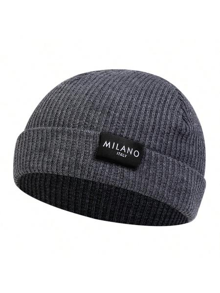 Unisex Milano Beanie Knit Hat, Adjustable Sun Protection Outdoor Cap, Casual Fitted Woven Fabric, Suitable for Travel Beach Vacation, Outdoor Hats