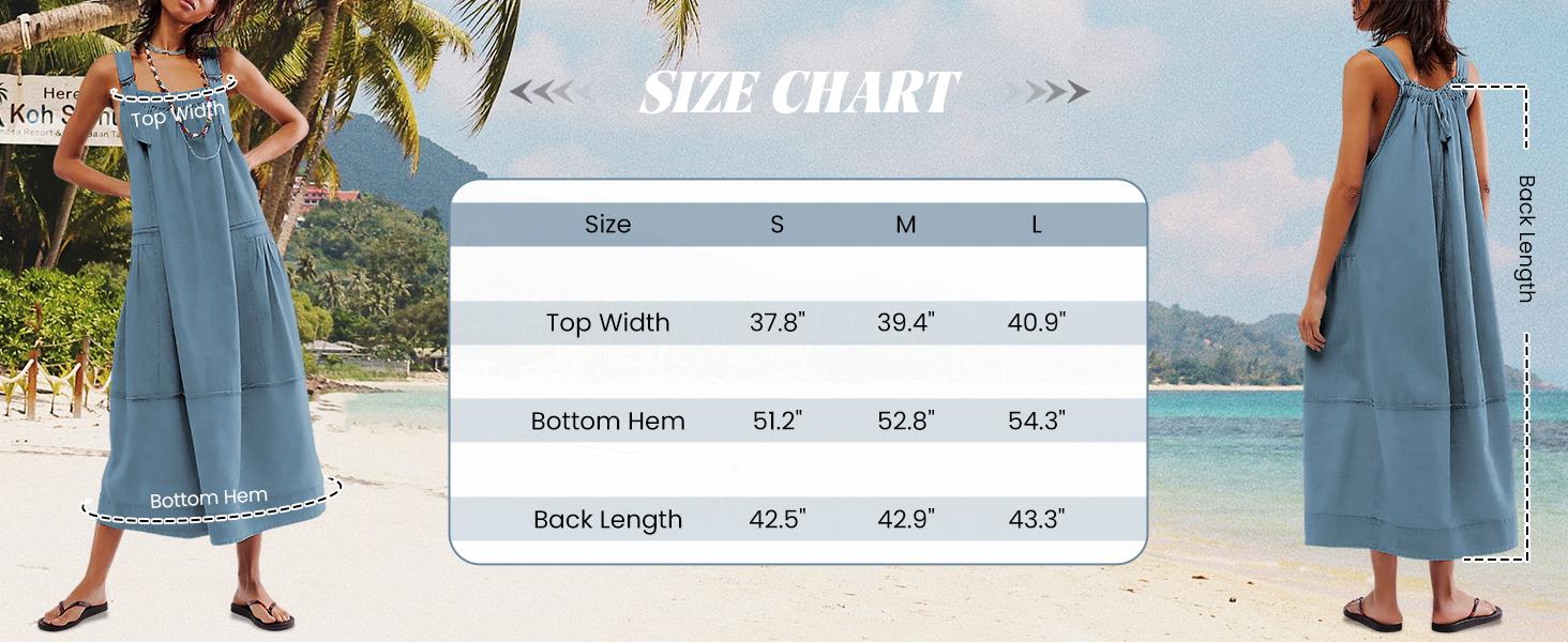 Yeokou Women's Barrel Midi Dress Sleeveless Strappy Maxi Dress with Big Pockets & Adjustable Straps Minimalist Basic Casual Fall Dress Yeokou Women's Barrel Midi Dress Sleeveless Strappy Maxi Dress with Big Pockets & Adjustable Straps Minimalist Basic Casual Fall Dress