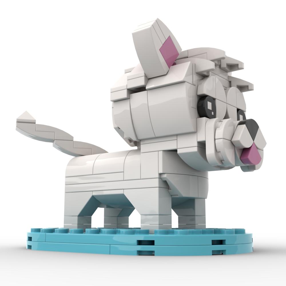 145PCS Exquisite Animal Building Blocks Set, DIY Building Brick Toy, ABS Plastic Material, Animal Model with Sturdy Base, Includes Printed and Electronic Instructions, Desk Display Collectible Ornament, Home Bedroom Office Decoration, Birthday Gift