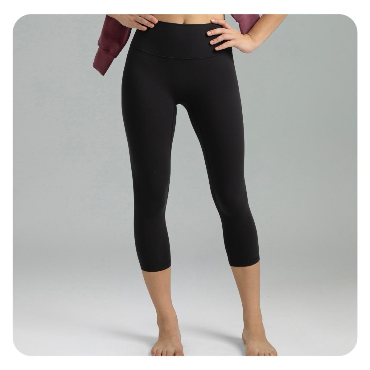 Colorfulkoala Women's No Front Seam Yoga Capri 21" Dreamlux High-Waisted Tummy Control Workout Leggings with Hidden Pocket Petite Length Colorfulkoala Women's No Front Seam Yoga Capri 21" Dreamlux High-Waisted Tummy Control Workout Leggings with Hidden Pocket Petite Length
