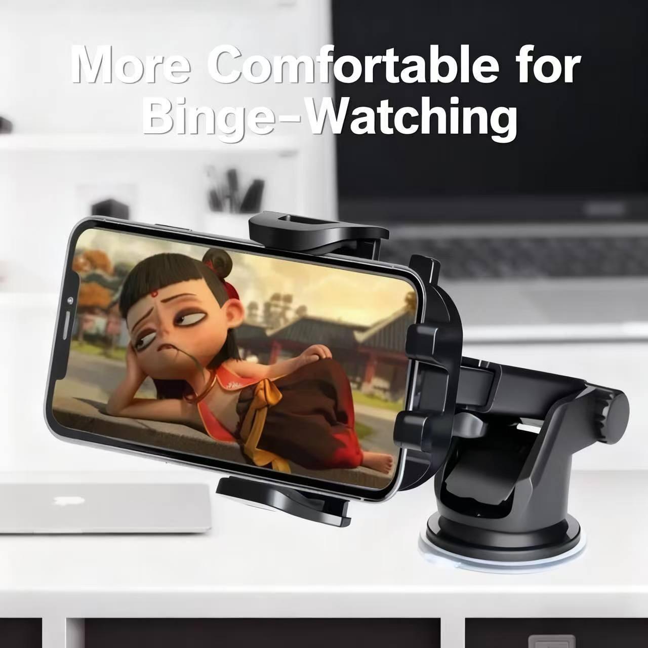 Car Phone Mount Holder, Anti-Shake Suction Cup Design, New 2026 Model, Car Navigation Fixed Support Stand, Vehicle Interior Use