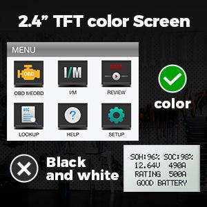 TOPDON AL400 OBD2 Scanner, Full OBDII Code Reader, Check Engine Light Scan Tool, Car Scanner with DTC Lookup, Clear Codes, Freeze Frame, One-Click I/M, Diagnostic Scanner for DIYers, Lifetime Update