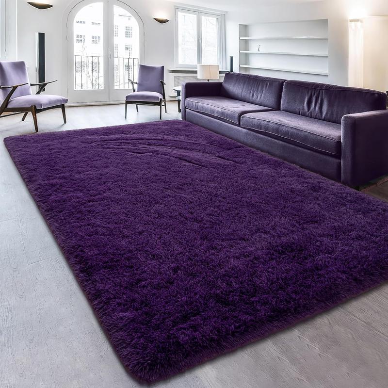 LOCHAS Ultra Soft Indoor Modern Area Non-Slip Rugs Fluffy Living Room Carpets for Children Bedroom Home Decor Nursery Rug