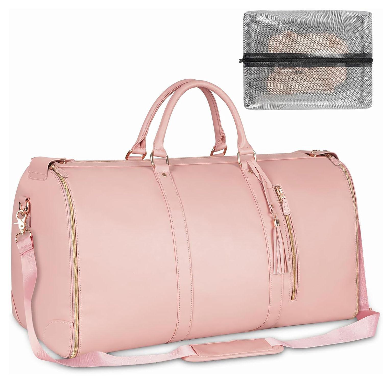 Lefame Travel Duffle Bag with Garment & Shoe Compartment, Waterproof & Breathable, TSA-Approved, 57L Capacity, Ideal for Weekender, Gym, Hospital, Holiday Travel