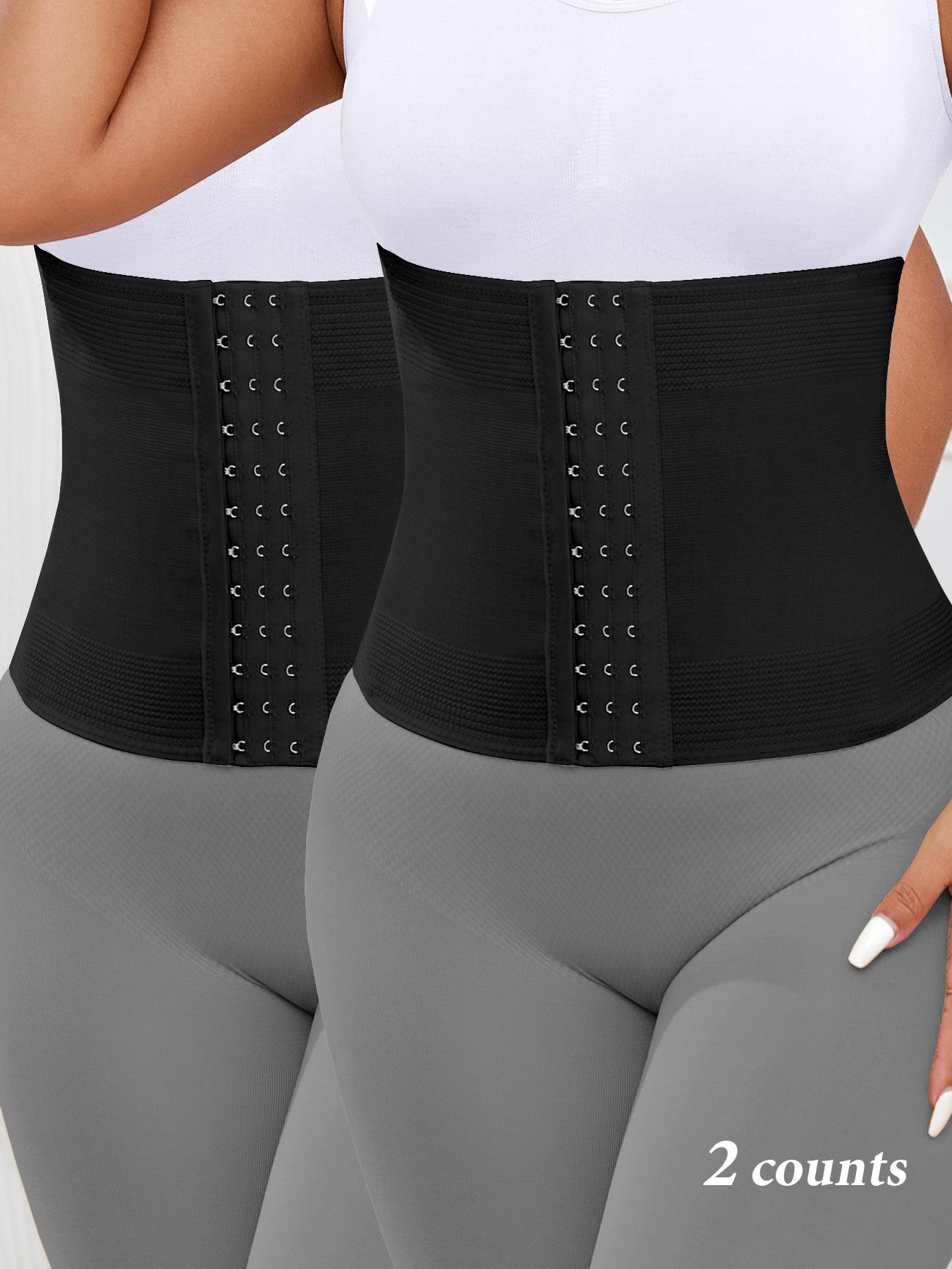 Women's Postpartum Belly Band, 2-Piece Set Abdominal Binder, Waist Trainer Shapewear Belt for Women After Pregnancy, Comfortable & Effective Support