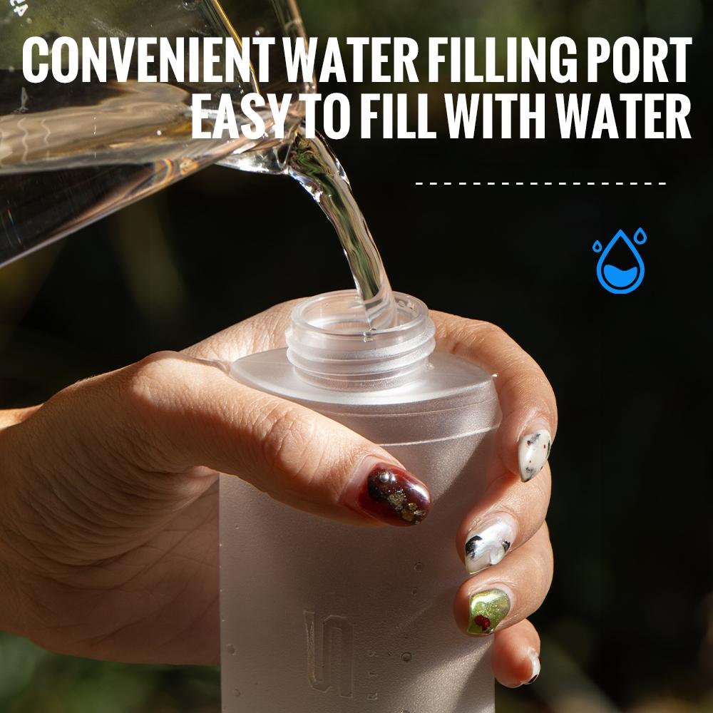 Wrels Lightweight Foldable Drink Bottle, Small Volume Large Capacity Sports Water Bottle, Available in 150ML, 250ML, 500ML, Portable Sports Bottle