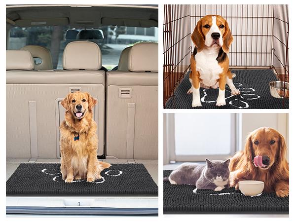 IM HOME Chenille Absorbent Outdoor Doormat, Washable Muddy Door Mats for Dog, Non Slip Dog Mat Pet Mat Indoor Doormat for Muddy Paw, Front Inside Door Mat for Entryway Machine Washable for Dog Mud Entryway Mat IM HOME Chenille Absorbent Outdoor Doormat, Washable Muddy Door Mats for Dog, Non Slip Dog Mat Pet Mat Indoor Doormat for Muddy Paw, Front Inside Door Mat for Entryway Machine Washable for Dog Mud Entryway Mat