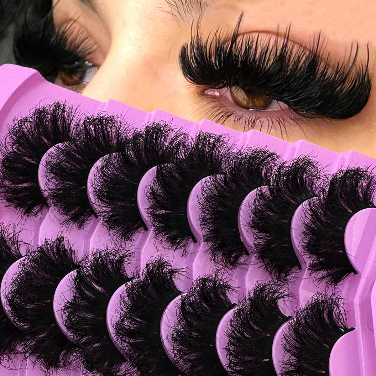 False Eyelashes, 1 Box Natural Look Eyelash Extensions, Self Grafting Curl Eyelashes, Eye Makeup Enhancement False Eyelashes for Women & Girls, Cosmetic