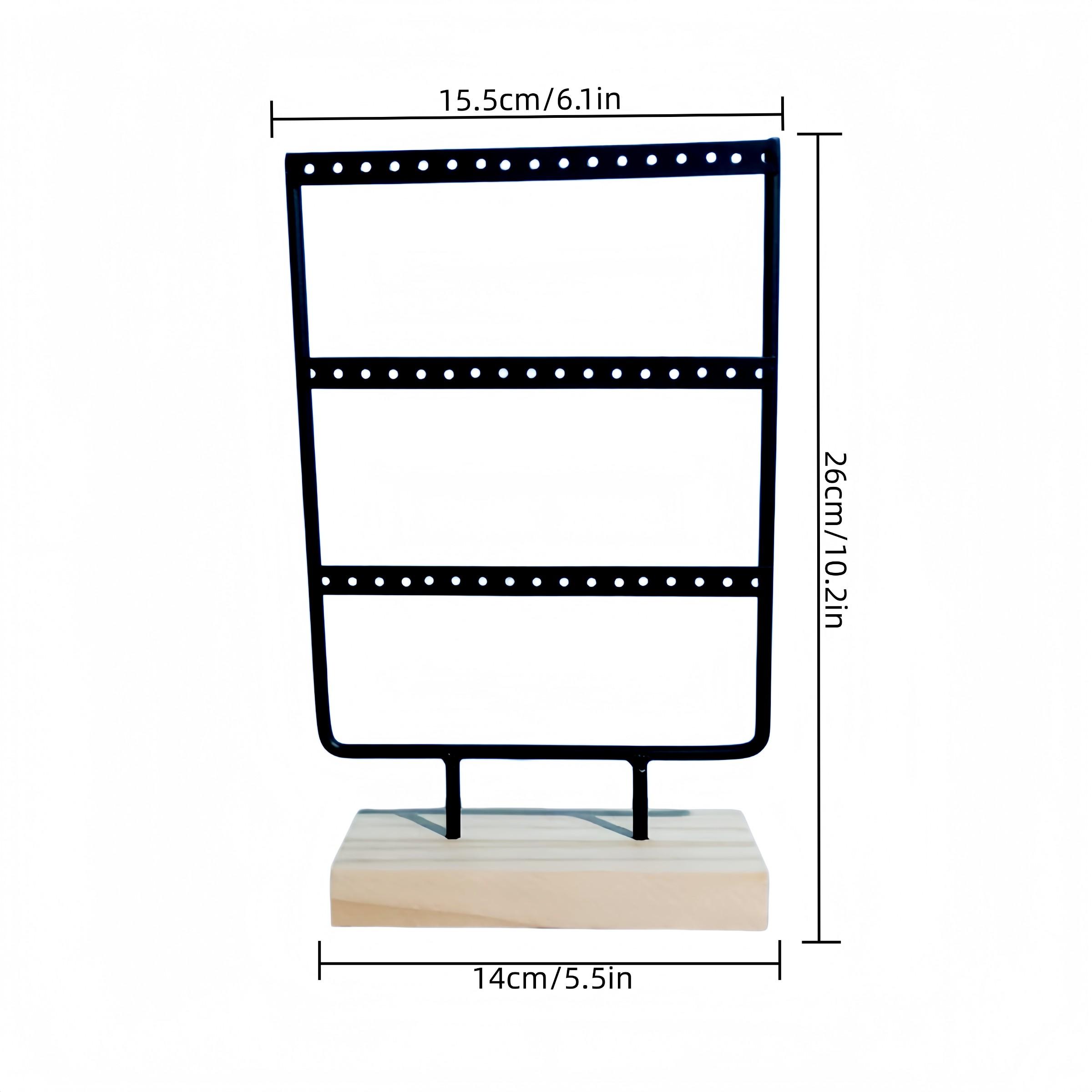 1PC Detachable Jewelry Organizer, Wooden Base, Jewelry/Earrings/Necklace Display Stand, Japanese Minimalist Style, Vanity Jewelry Storage Rack