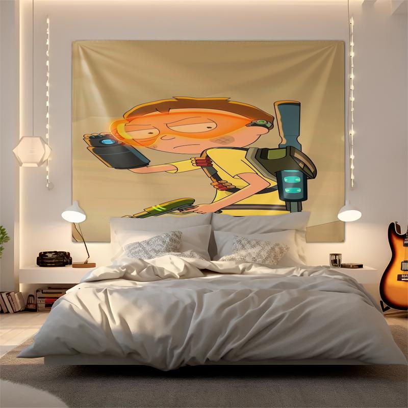 Rick and Morty Pattern Durable Decorative Tapestry for Home Decor, Stylish Room Flag, Unique Wall Art for Living Room and Bedroom, Gift for Kids and Teens Rick and Morty Pattern Durable Decorative Tapestry for Home Decor, Stylish Room Flag, Unique Wall Art for Living Room and Bedroom, Gift for Kids and Teens