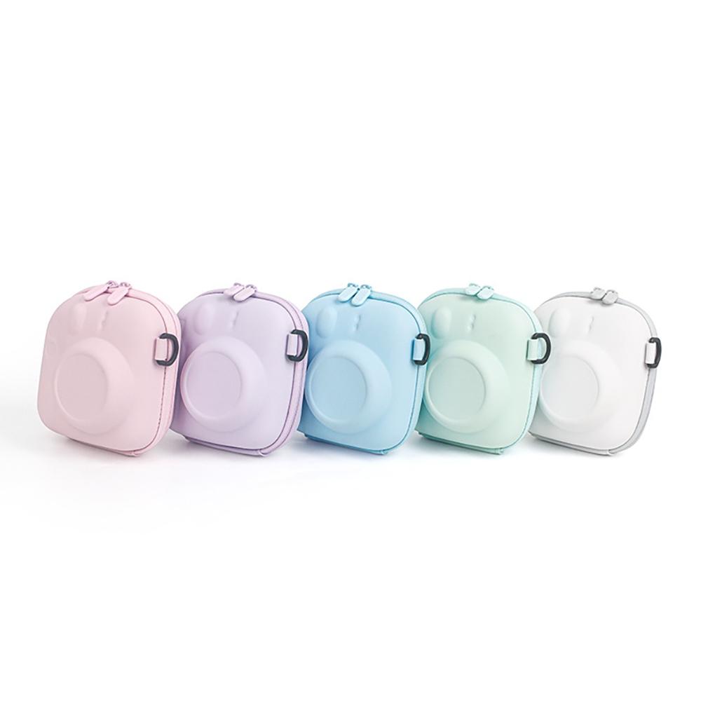 For Fujifilm Instax Mini 7+ 8/9/11/12/13/40 EVA Universal Hard Case Storage Bag Polaroid Camera Bag Shell with Shoulder Strap Photography Camera Accessories