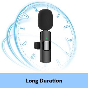 2 Pack Professional Wireless Mini Microphone for iPhone, iPad iPhone 15, iOS and Android Devices, Professional Microphone for Video Recording, Vlog,Live Streaming