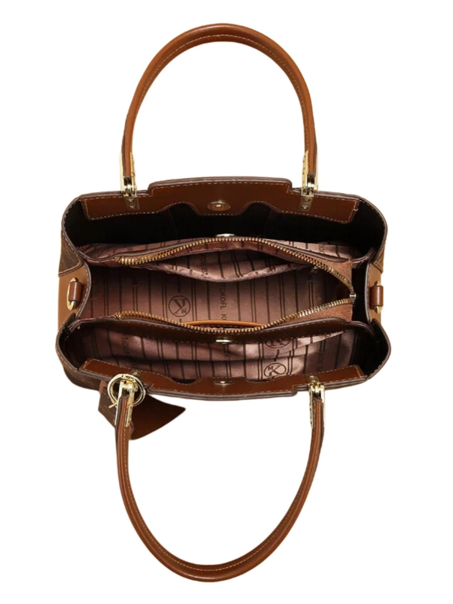 Light luxury letter-printed 3-piece women's bag set, high-end texture large-capacity handbag, practical and versatile for daily work, shopping and gatherings, can be worn in multiple ways such as single shoulder and crossbody, best-selling bag