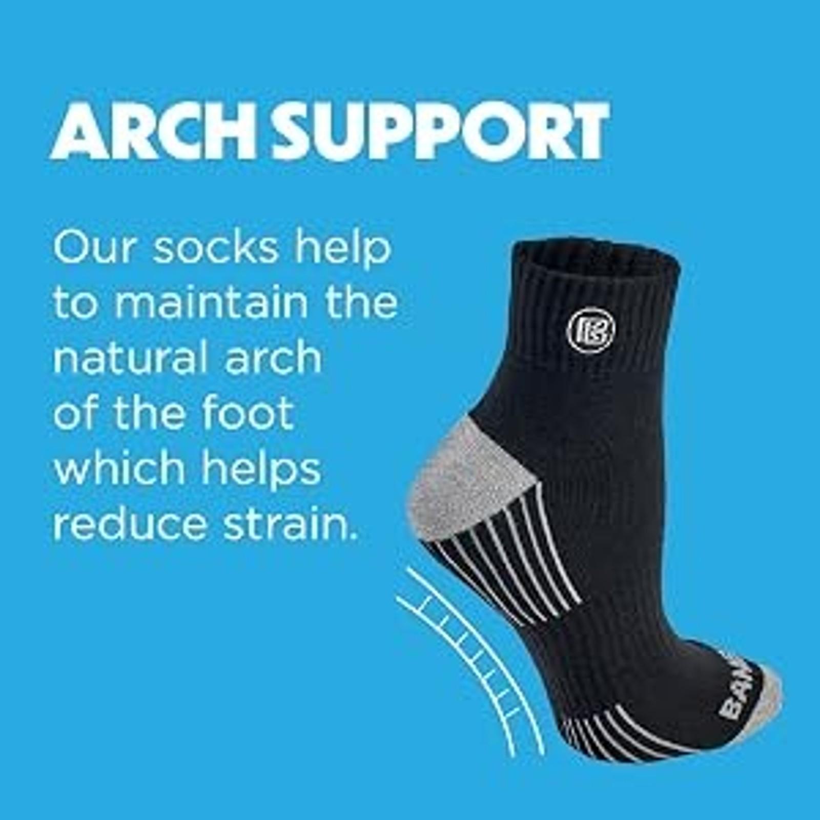 Premium Bamboo Rayon Quarter Crew Socks for Men Moisture Wicking Odor Control Cushioned Sole Breathable Work SocksGift
