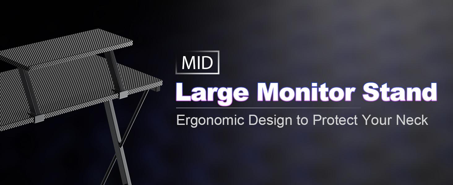 【Holiday Haul】Mr IRONSTONE L Shaped Gaming Desk with Led Lights Corner Computer Desk with Cup Holder and Headphone Hook, L shaped desk, Home Office Desks Writing Workstation with Large Monitor Stand, Easy to Assemble (Black,51 Inch)