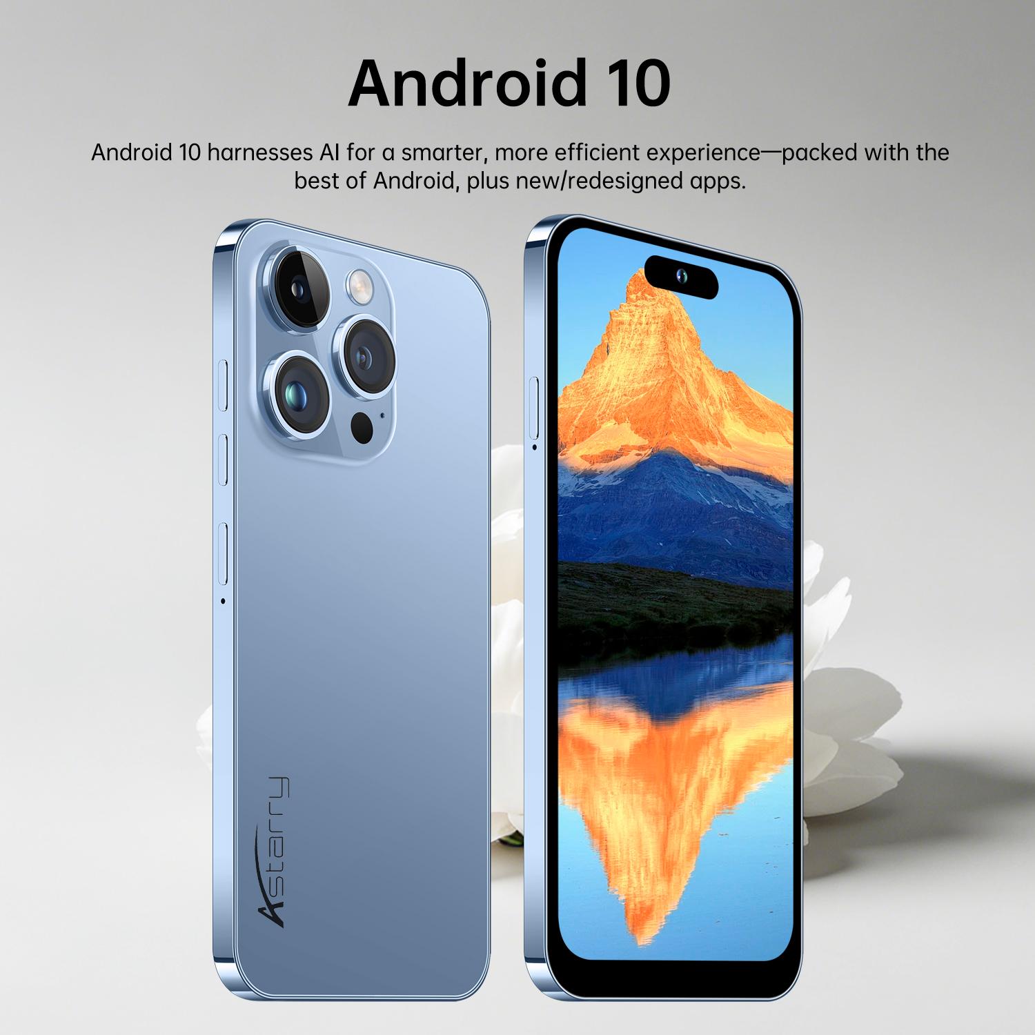 Astarry 16 Pro Max Smartphone, 4g Dual Sim, 6.56-Inch Display, 3gb+64GB RAM, 5+13mp Camera, 4100mah Battery, Android System, Ideal Gift