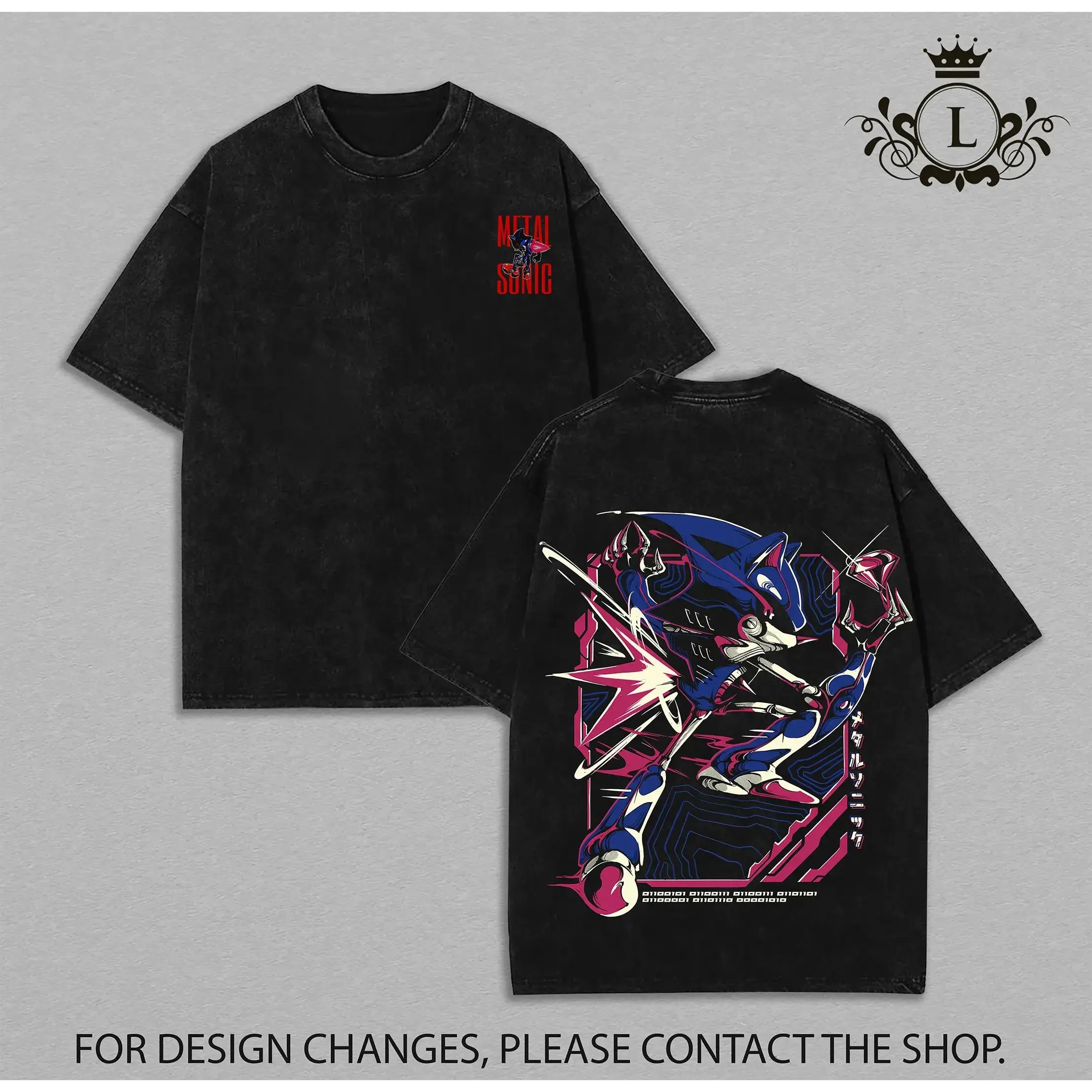 Shadow the Hedgehog Cotton Wash Tee, Vintage Graphic Tee Washed For Fans Sonic the Hedgehog Game,Printed Crew Neck T-Shirt Oversize, Graphic Streetwear T-shirt, T-shirt Unisex Hot 2026