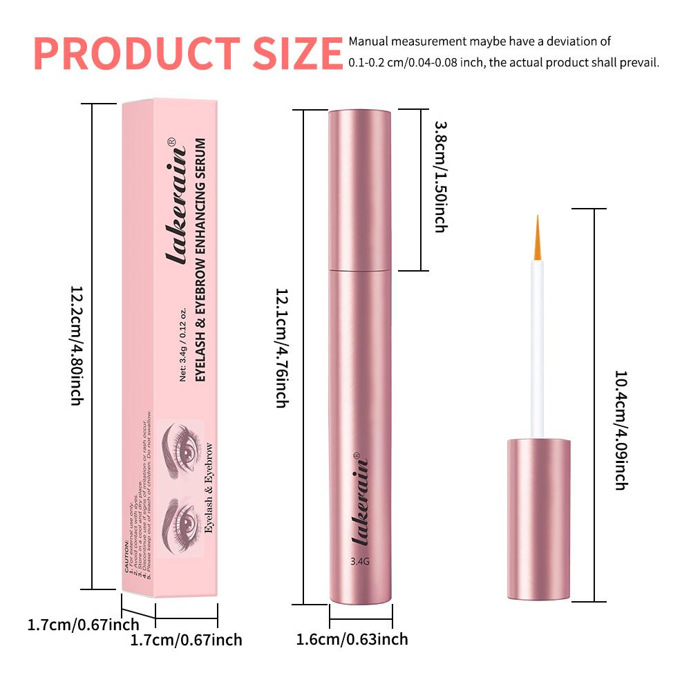 2 Counts Eyelash & Eyebrow Growth Serum 2-in-1 Lightweight Gel Lash Enhancers for Brows & Lashes, Strengthen Eyelashes, Nourish Eyebrows, Condition Eyelashes with Peptides, Fast-Absorbing Non-Sticky, Ideal for Sparse Hair Daily Care Pre-Makeup Routine