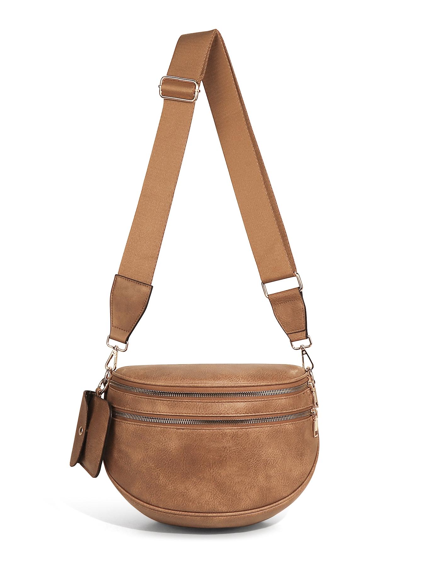 Large Crossbody Bag for Women Ladies' Saddle Bag Girls Sling Bag with Adjustable Strap and Coin Purse Stylish Urban Minimalist Commuting Lightweight Single Shoulder Women's Bag