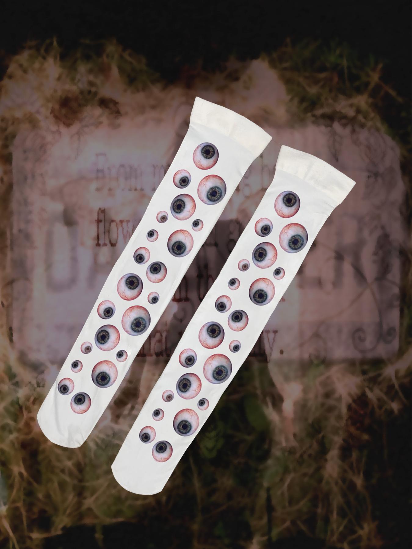 Y2K Style over Knee Socks with Pearl Print, Fashionable High-Waisted Stockings for Summer, Trendy Footwear Accessory, Thigh High Stockings
