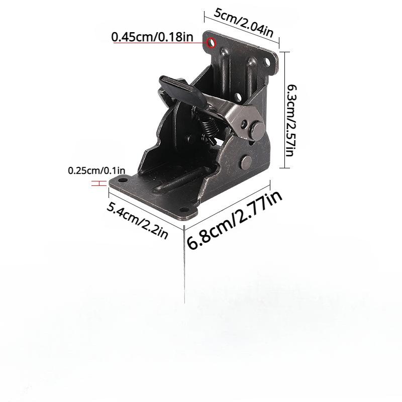 90 Degree Right-angle Thickened Self-locking Folding Hinge Table Stool Folding Tea Table Furniture Hinge Hardware Accessories Factory Direct Sales