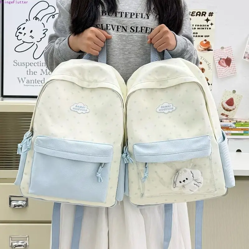 Super Cute Stylish Student Backpack, Unique Lightweight Spacious School Bag, Casual Durable Daypack Perfect Gift for Elementary, Middle & High School Students, Back to School & Daily Campus Use