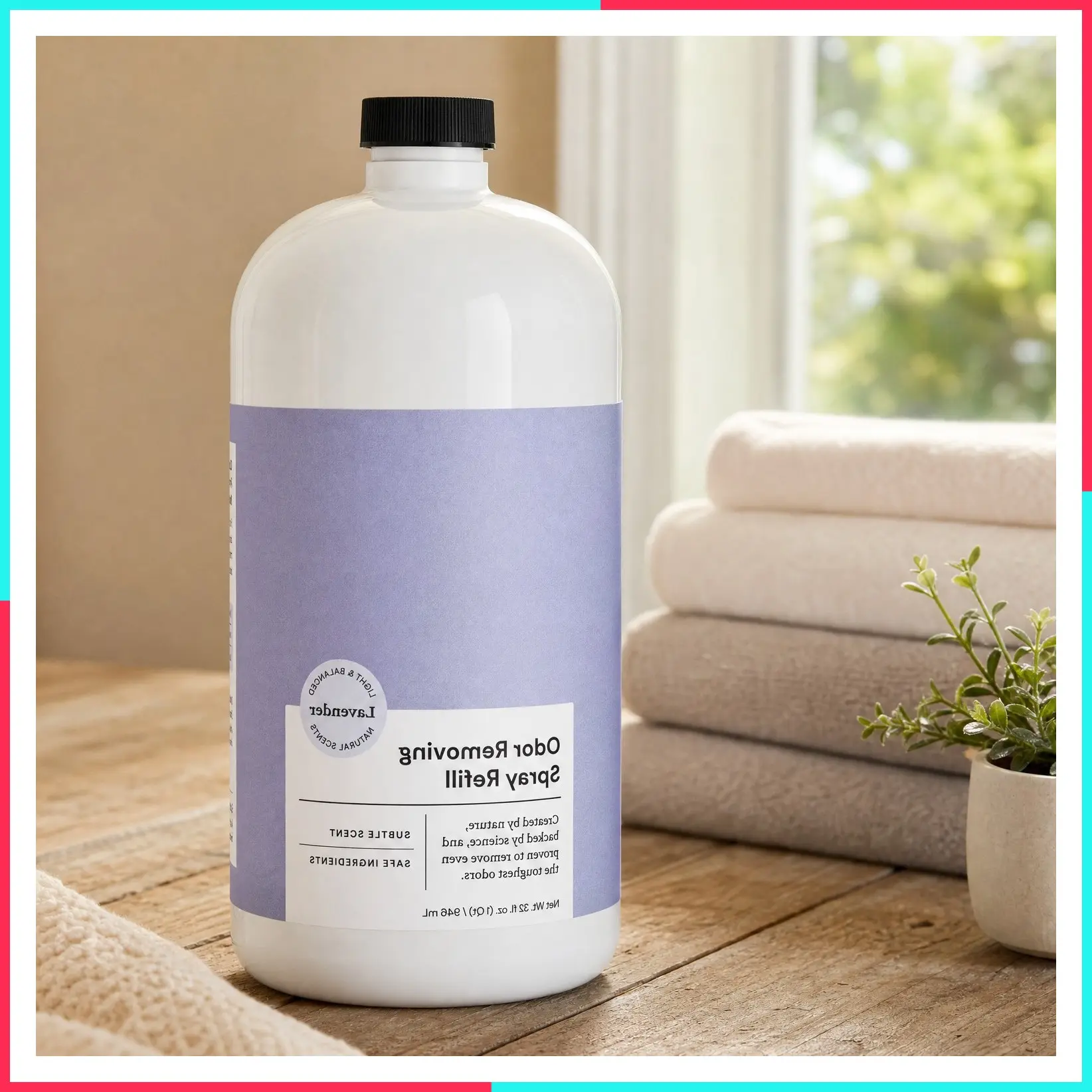 Odor Eliminator Spray Refill for Room & Fabric, 32 oz, Lavender