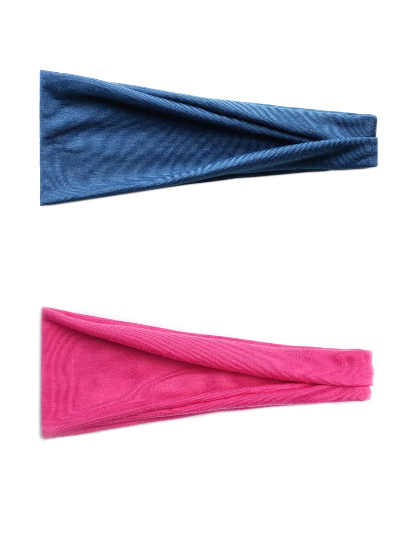 6pcs Solid Color Hair Band, Sweat Absorbing Elastic Hair Band for Men & Women, Sporty Headband for Running, Fitness, Sports Headband, Workout Headband