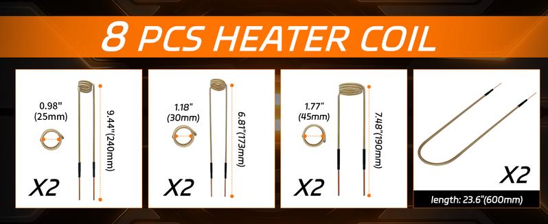 SOLARY Induction Heater Kit 110V Fast Rusty Bolt Removal Handheld Automotive Tool