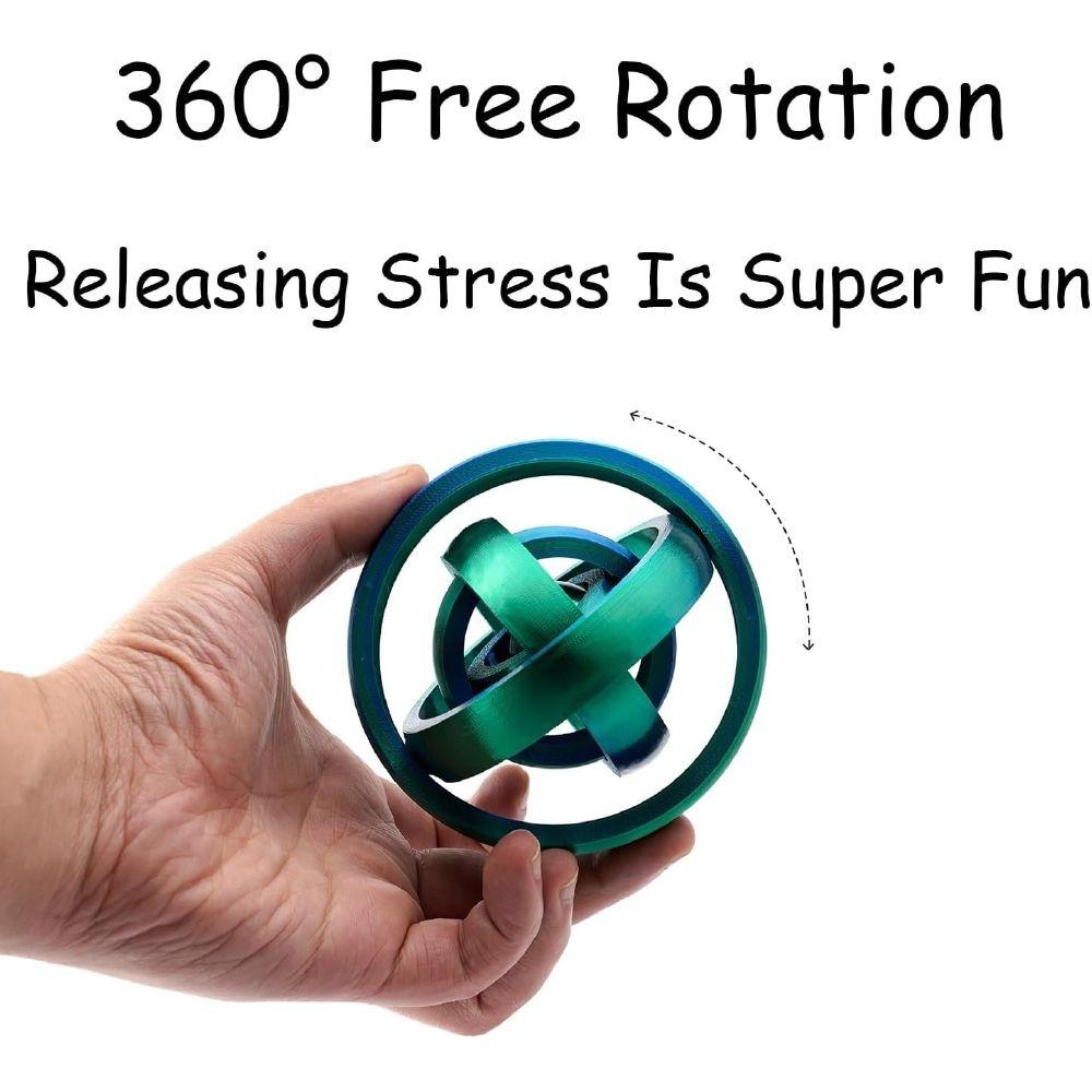 Rotating Physical Gravity New Compass Simple and Fun Multi-color Stress Relief Small Toys, Rotating Interactive Game Props Fun Little Gifts Stress Relief Props for Adults, Stress