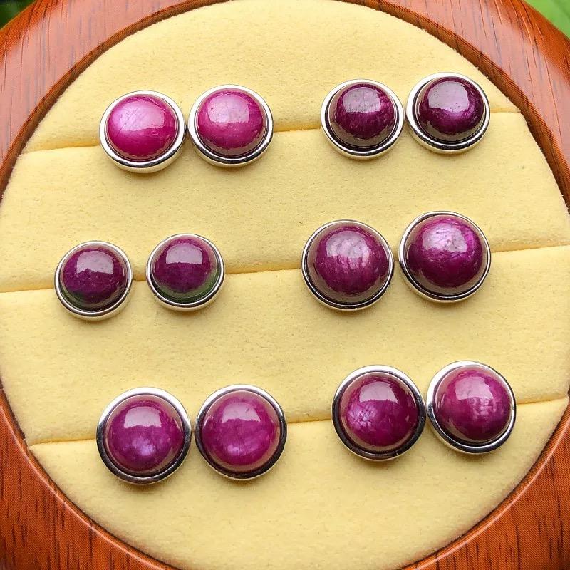 Natural Ruby Earring Stud for Women, More Jewelry in Live Room, Ruby Zoisite Gemstone Studs, Gemstone Stud Earrings, Crystal Stud Earrings, Fashion Earrings, Red Ruby Gemstones, Jewelry Gift for Women