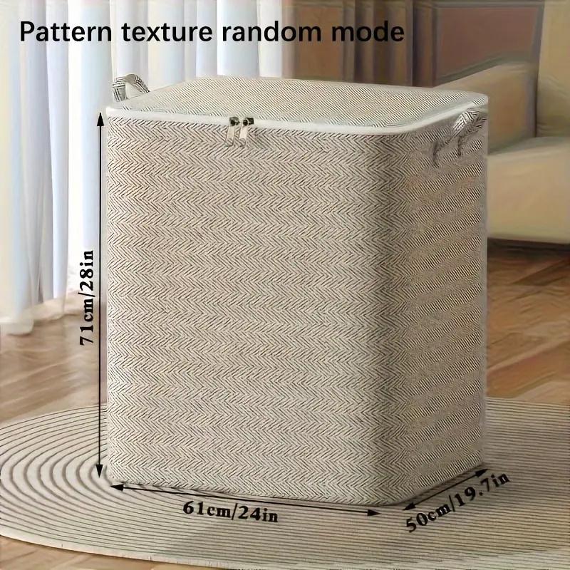 Large Storage Box with Lid, Multi-Functional Home Storage for Clothes, Blankets, Bedding, Perfect for Moving, Closet, Bedroom, Dormitory, Multifunctional Storage Bin