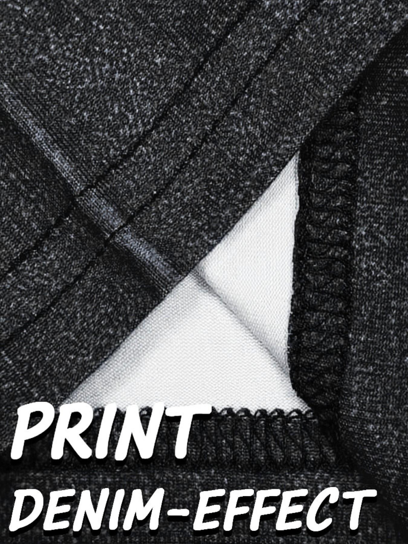 Women's Printed Skinny Pants Non-Denim Fabric, Faux Denim Bottoms, Five-Pocket Design, All Season Wear, Comfortable & Stylish