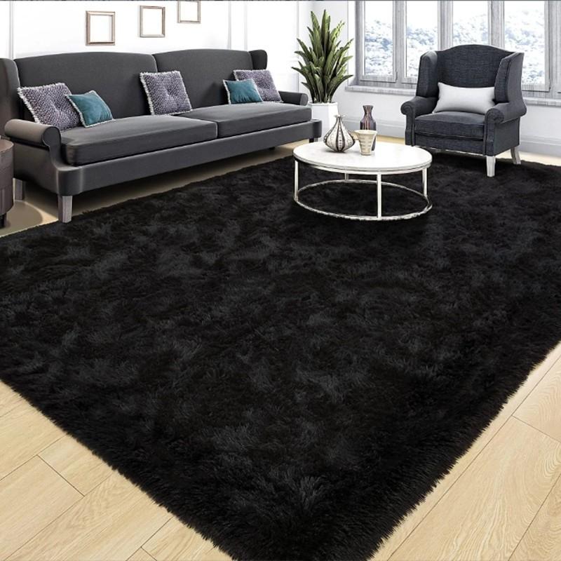 Ultra Soft Solid Color Plush Area Rug, Long Pile Carpet for Living Room, Bedroom, and Window Sill, Cozy Floor Mat for Home Decor, Furry Soft Rugs, Fluffy Rug