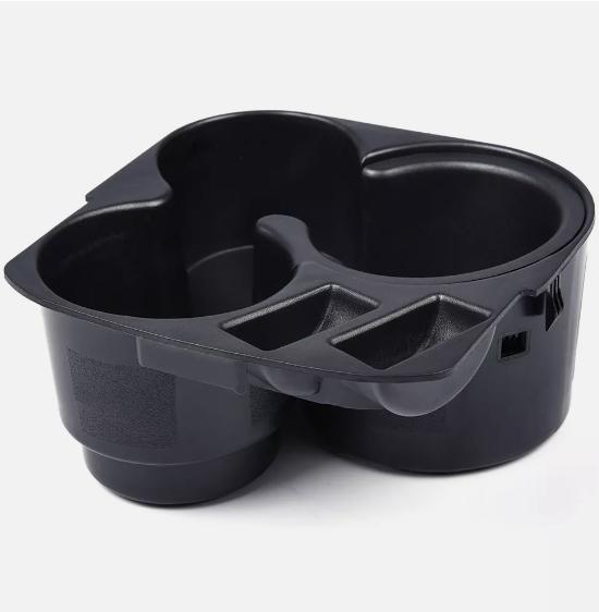 CROSSDESIGN Fit For 2007-12 Nissan Altima Black Center Console Cup Holder & Liner