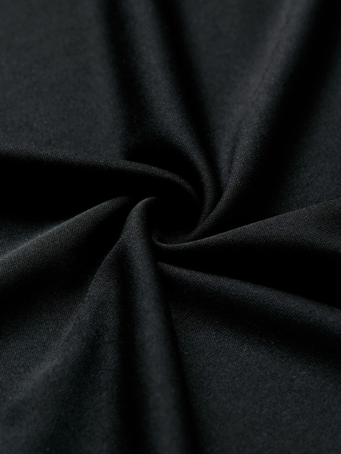 Men's Outdoor Sporty Short Sleeve T-Shirt, Letter Print Round Neck, Fitted Long Top, Casual Style, Two Pieces Set