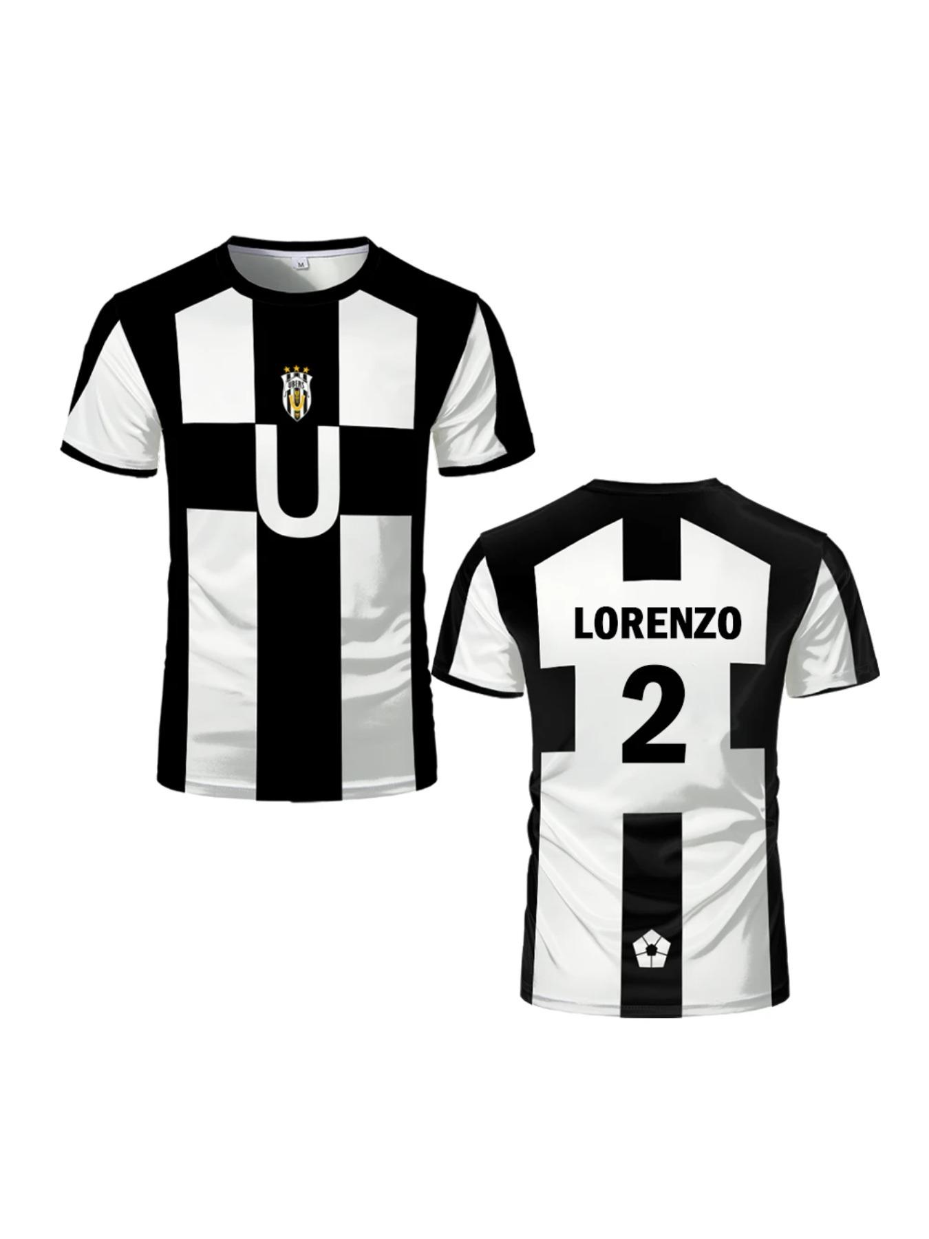 Football-themed anime style Ubers Blue Lock full-print T-shirt BAROU men's T-shirt