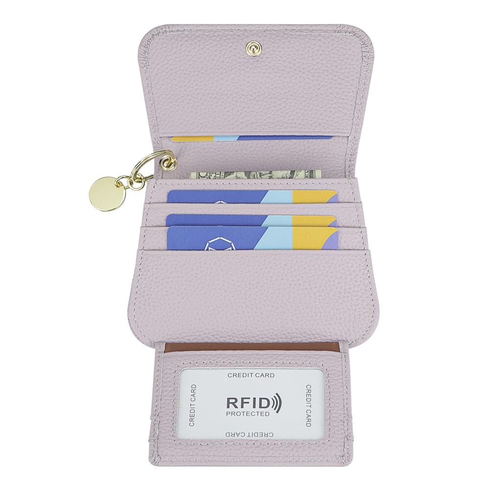 Royal Bagger RFID Short Wallets for Women Genuine Cow Leather Fashion Card Holder with Key Ring Holders Clutch Slim Coin Purse 2443 SpringStatements