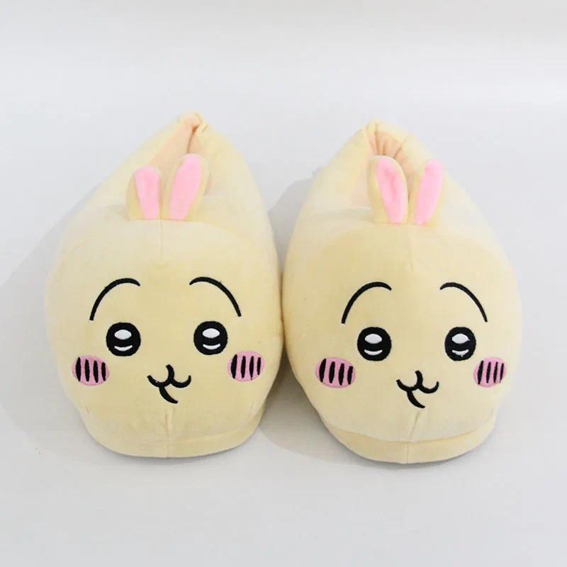 Jhikwas Jiikawa Plush Slippers Self-deprecating Bear Usachi Xiaobachiika Cute Slippers Indoor Super Soft Cotton Shoes Girl Gift