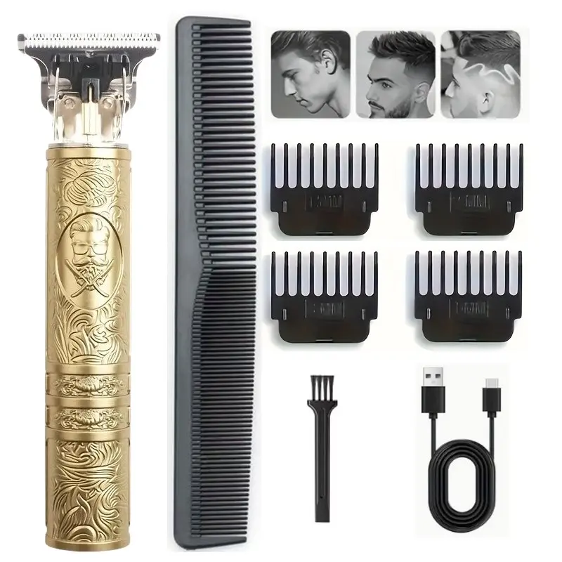 Professional Hair Clipper, Beard Trimmer, Modern Shaver, Smooth Shaving, Durable Blade, Accurate Cutting, Cordless Hair Clipper, Rechargeable Hair Trimmer, Battery Powered Trimmer, Wireless Barber Clippers, Multifunctional Clippers