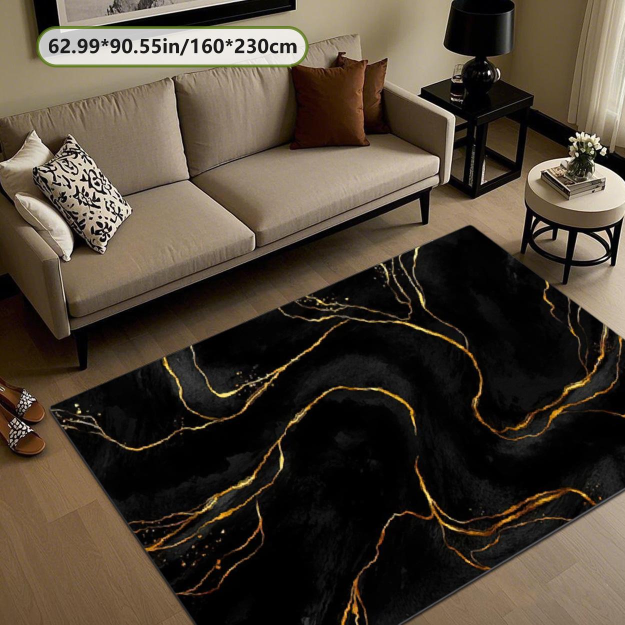 Velvet soft and comfortable patterned printed carpet, suitable for multiple scenarios, available in various sizes, soft and non-shedding, Area Rug, Abstract Rugs, Modern Indoor Rug, Living Room Rug