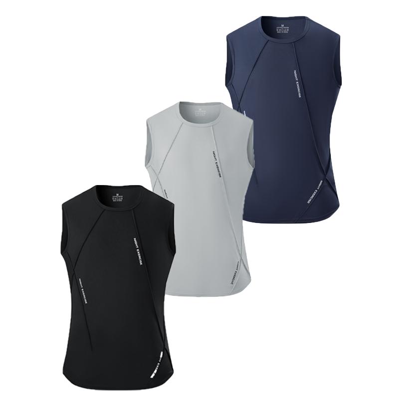 1/3 Pack Men's Breathable Quick Dry Sleeveless Tank Tops, Moisture Wicking Gym Workout Vests, Athletic Running Summer Sportswear