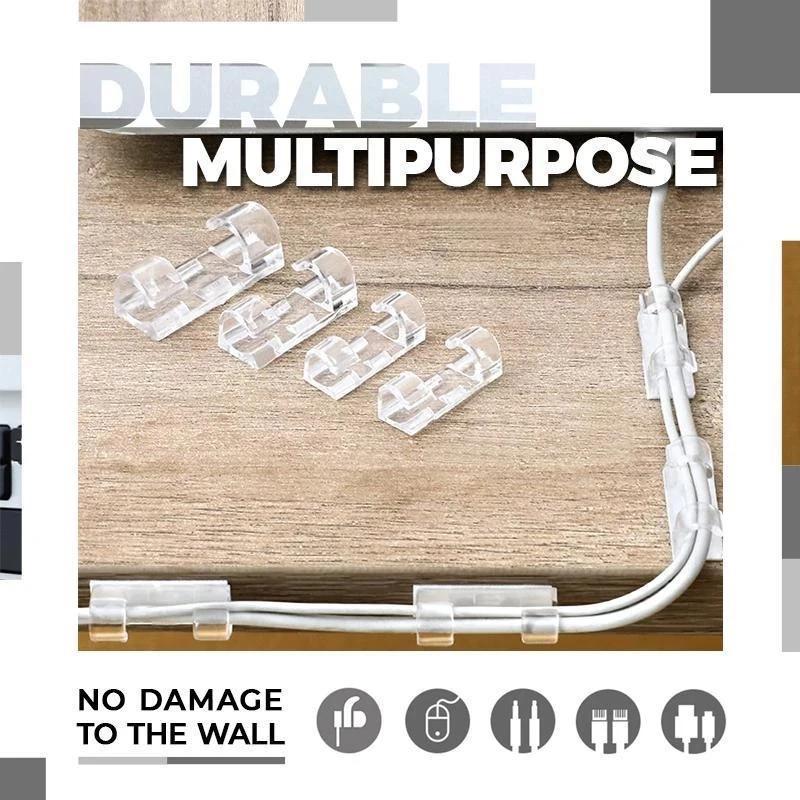 Upgraded Wall Wire Holder, Clear Adhesive Wire Clips (20 Pieces), Under Desk, In Car, Under Computer, Christmas Lights Indoor/Outdoor Strong Wire Organizer Upgraded Wall Wire Holder, Clear Adhesive Wire Clips (20 Pieces), Under Desk, In Car, Under Computer, Christmas Lights Indoor/Outdoor Strong Wire Organizer