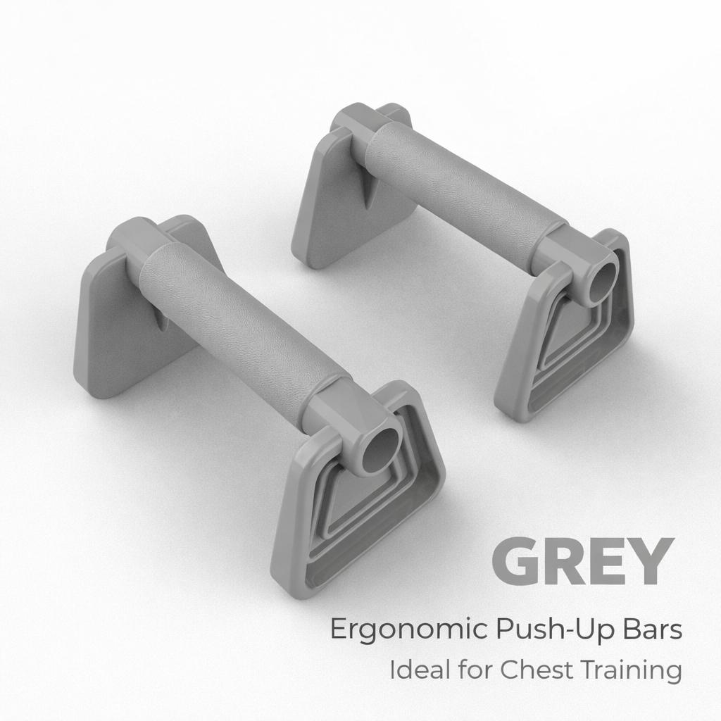 Home Fitness Push Up Bars Set – Ergonomic H‑Shape Push‑Up Handles for Chest, Arms & Shoulders | Adjustable Compact Workout Equipment for Men & Women | Durable PP Material, 4 Colors (Pink, Purple, Grey, Black)