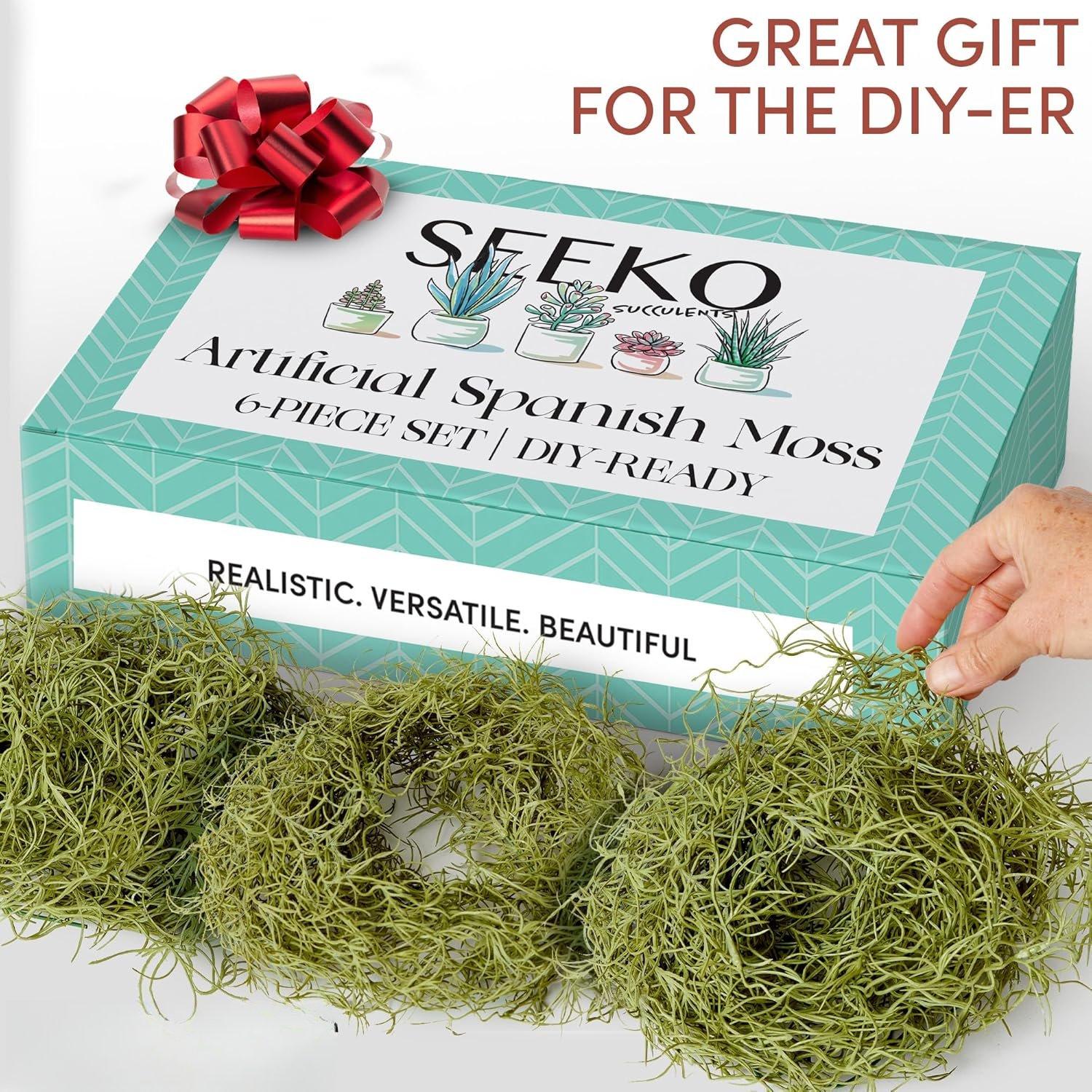 Spanish Moss 6 Pack, 33" -  Artificial & Faux Moss Decor