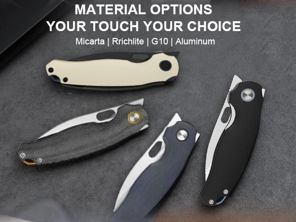 Kizer Seagull 14C28N Micarta V3770A1 automatic knife Blade edc  men